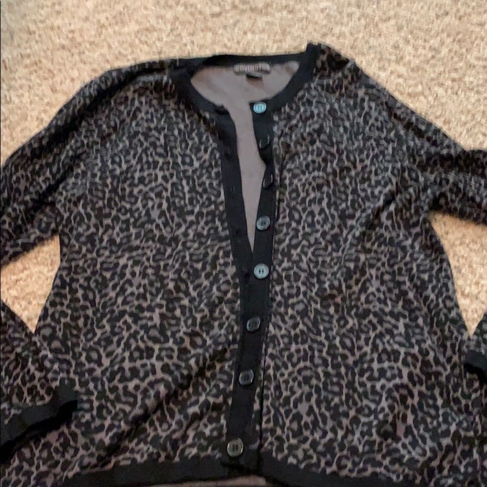 Covington long sleeved button up cardigan.